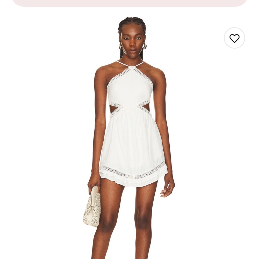 House of Harlow 1960 Justina Mini Dress in Ivory